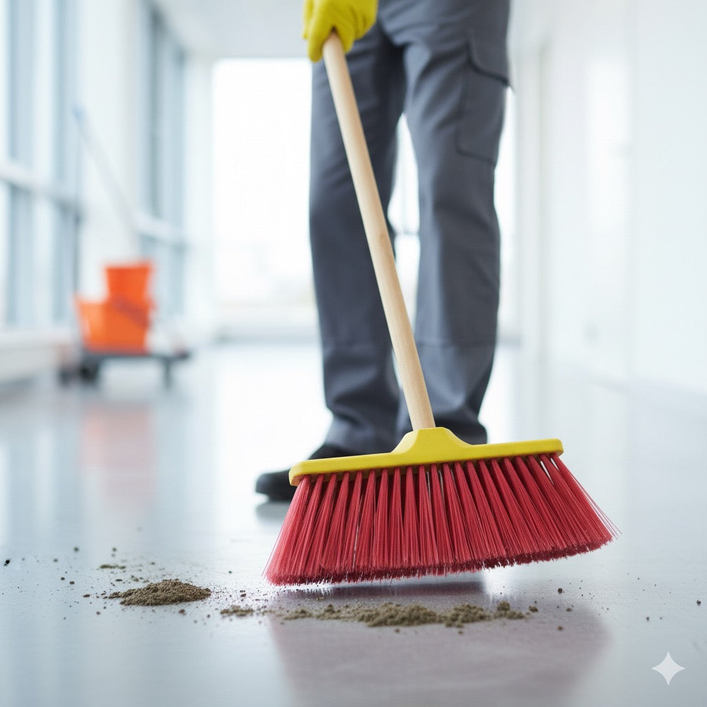 Escobillon domestico mango madera