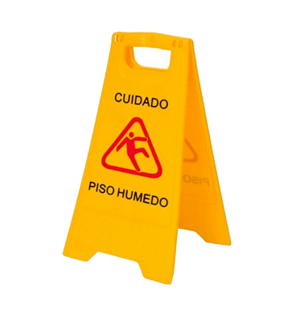 Señaletica piso mojado