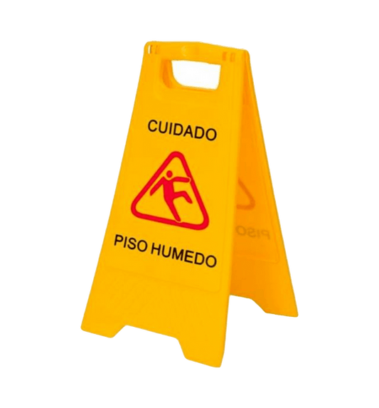 Señaletica piso mojado